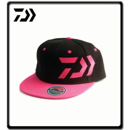 Flat Peak Truckers Cap - Pink/Black | Daiwa 
