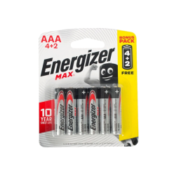 MAX AAA Batteries - 6 Pack | Energizer