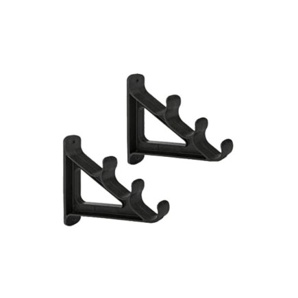 3 Rod Storage Rack - Wall mount | Black 