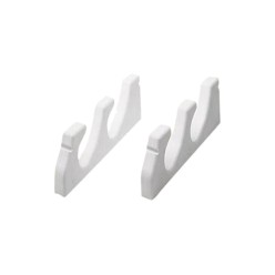 2 Rod Storage Rack | White