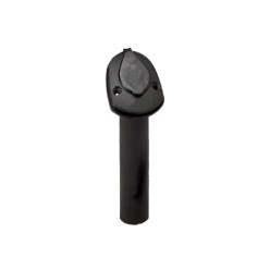 Plastic Boat Rod Holder with Cap | Black