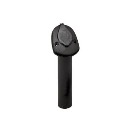 Plastic Boat Rod Holder with Cap | Black