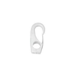10mm - Polyam, Snap Hook w/Eye - 14x68mm, f/10mm ShockCord | White