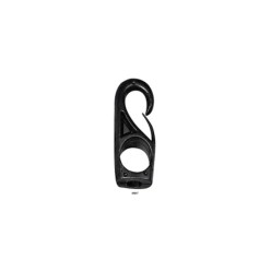 10mm - Polyam, Snap Hook w/Eye - 14x68mm, f/10mm ShockCord | Black