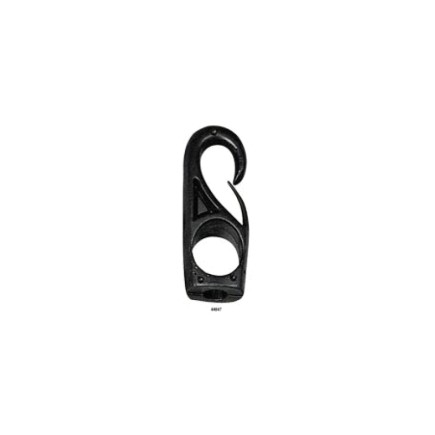 10mm - Polyam, Snap Hook w/Eye - 14x68mm, f/10mm ShockCord | Black