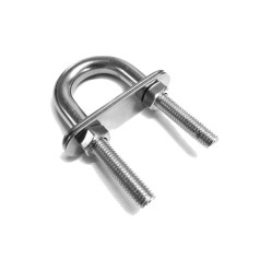 8mm x 100 - U-Bolt With Two Plates - Stainless Steel | 316