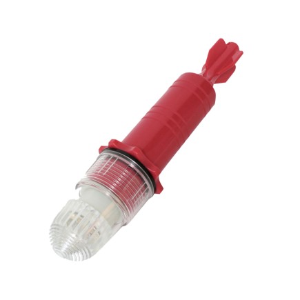 Flashing LED Light with photocell - Torpedo 8 | 1 D-Cell Battery 