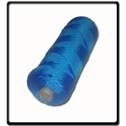 4mm - Polyester Flat Braid - Blue | 1kg 