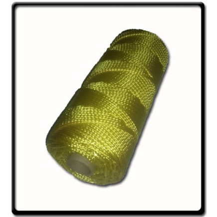 4mm - Polyester Flat Braid - Yellow | 1kg