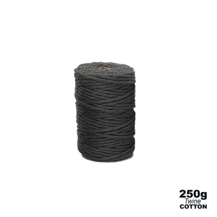 2mm - Cotton Twine - Dark Grey - 304 - 3ply | 250g