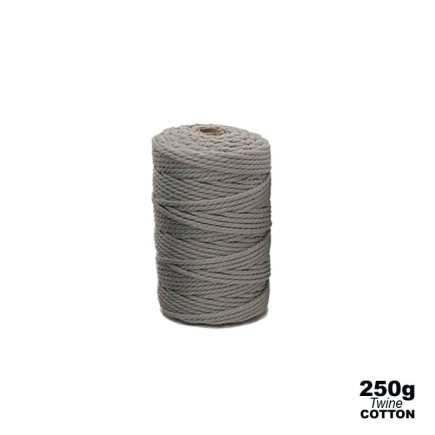 2mm - Cotton Twine - Light Grey - 304 - 3ply | 250g