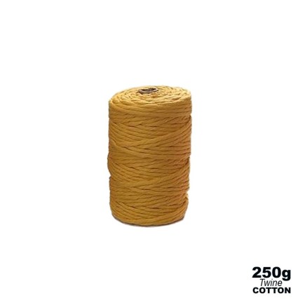 2mm - Cotton Twine - Mustard- 304 - 3ply | 250g