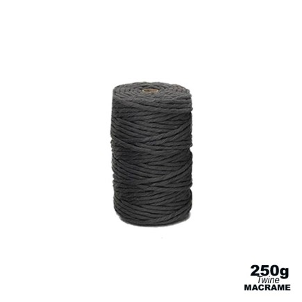 3mm - Macramé Cotton - Dark Grey | 250g