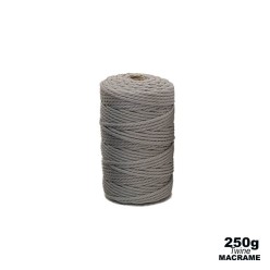 3mm - Macramé Cotton - Light Grey | 250g