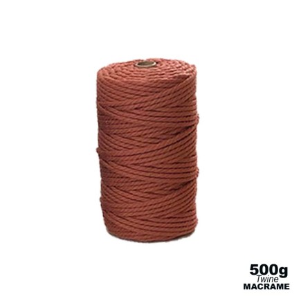 4mm - Macramé Cotton - Terracotta| 500g