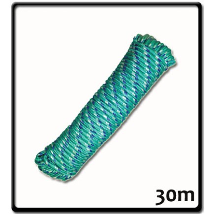 8mm - Green Outdoor Braid - Hanks | 30m