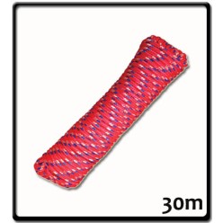 8mm - Red Outdoor Braid - Hanks | 30m