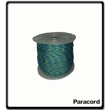 4mm - Paracord - Blue & Yellow | SOLD PER MTR