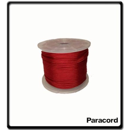 4mm - Paracord - Red | SOLD PER MTR