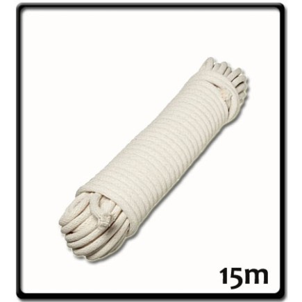 7mm - Cotton Sash Cord - Hank | 15m