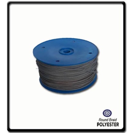 6mm Polyester Yacht Braid | Grey