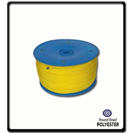 6mm Polyester Yacht Braid | Yellow