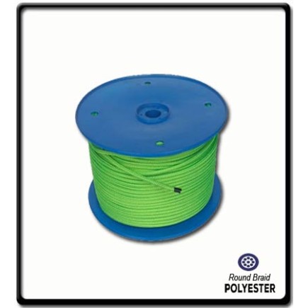 8mm Polyester Yacht Braid |Green