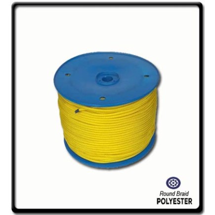 8mm Polyester Yacht Braid | Yellow