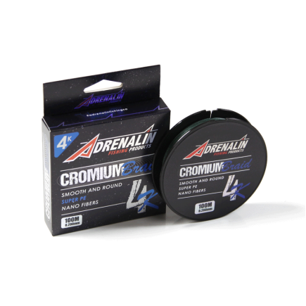 0.155mm - CROMIUM BRAIDED LINE | 110yds - 100m 