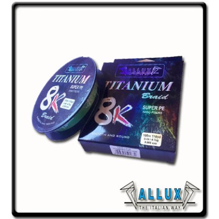 0.128mm - 150yds - TITANIUM 8X BRAIDED LINE - 135m | Allux