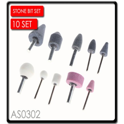 10PC Stone Bit Set