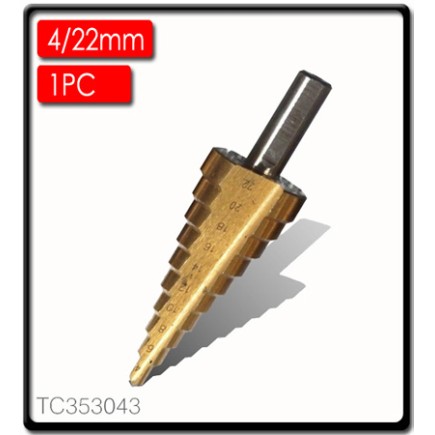 Step Drill HSS 4-22MMX2MM