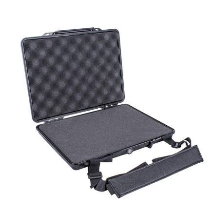 Plastic Laptop Case - 345X275X60MM | OD with Foam Black 