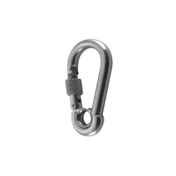 6mm x 60 - Carabiner Hook - Screw Lock - GR316 | Stainless Steel