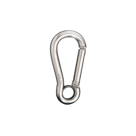 5mm x 50 - Carabine Hook with Insert Eyelet | Galvanized 