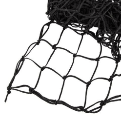 7mm Polyester Rope Cargo Nets  - 8m x 9m - 250mesh - Black | Giant 