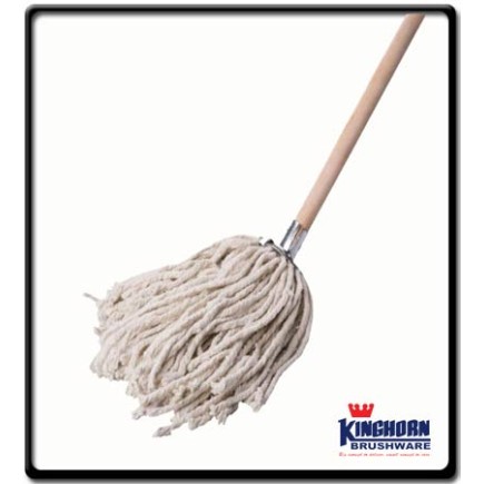 400g - Eco Mop with Wooden Handle | Kinghorn