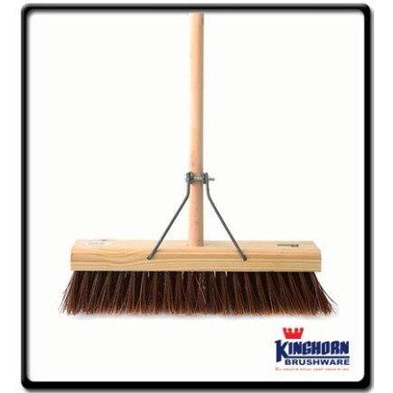 300mm - Guttersweeper -  wooden handle - metal wiresupport - STIFF bristle | Kinghorn