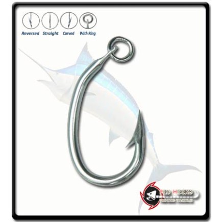 4.2 - Tuna Circle Hooks with ring - PK2| Stainless Steel 