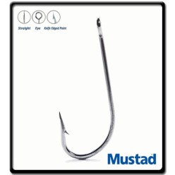 13/0 - Snoek Hooks - Barter Straight - Pk2 | Mustad
