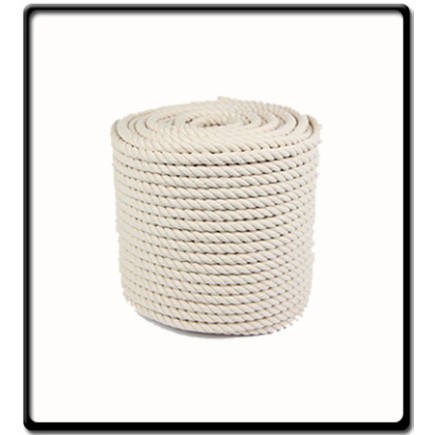 16mm - Cotton Rope - 3 Strand | SOLD PER METER
