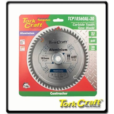185 x 60T - Contractor Blade - TCG Aluminium Circular Saw - TCT | Torkcraft 185 x 60T - Contractor Blade - TCG Aluminium Circular Saw - TCT | Torkcraft