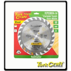 230 x 24T - Contractor Blade - 16 Circular Saw - TCT | Torkcraft 