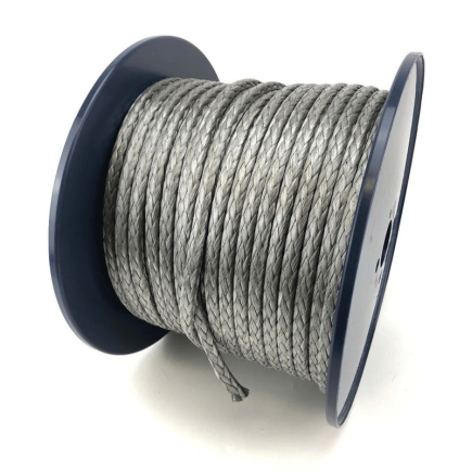 24mm - Stealth Fibre HMPE  - 12-Strand Single Braid - Abrasion-Resistant Coated Rope | Super-12