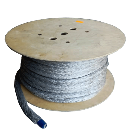 28mm - Stealth Fibre HMPE  - 12-Strand Single Braid - Abrasion-Resistant Coated Rope | Super-12