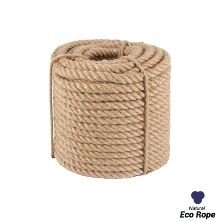 24mm - Eco Rope - 3 Strand - Twisted Hemp Rope | SOLD PER METER