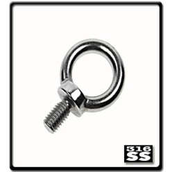 16mm - Stainless Steel Eye Bolts - Drop Forged - GR316 | 0.58T