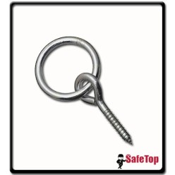 Ring Screw Eye with Plug | Pk 2