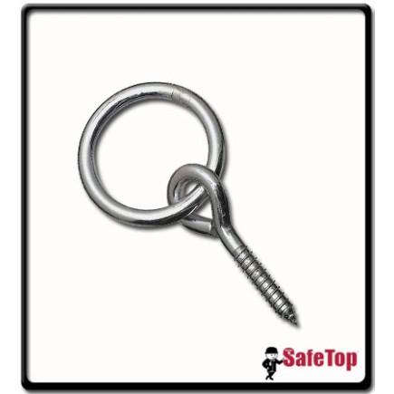 Ring Screw Eye with Plug | Pk 2