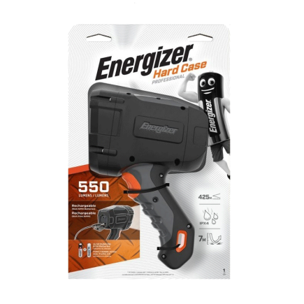 Hardcase Rechargeable Hybrid Spotlight - Lumens 550| Energizer Hardcase Rechargeable Hybrid Spotlight - Lumens 550| Energizer